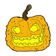 comic cartoon spooky pumpkin N4