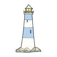 comic cartoon light house N3