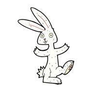 comic cartoon rabbit N22