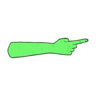 pointing zombie hand comic cartoon N2