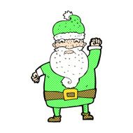 comic cartoon angry santa claus N5