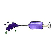 comic cartoon squirting medical needle N3