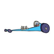 comic cartoon drag racer N3