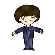 comic cartoon smug boy N3