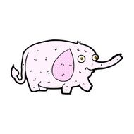 comic cartoon funny little elephant N2