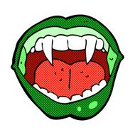 comic cartoon vampire mouth N6
