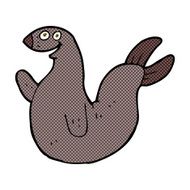 comic cartoon happy seal N5