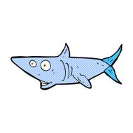 comic cartoon happy shark N3
