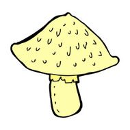 comic cartoon wild mushroom N3