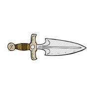 comic cartoon dagger
