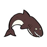 comic cartoon shark N10