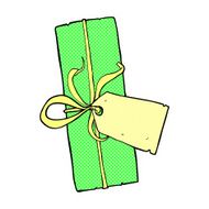 comic cartoon christmas present N8