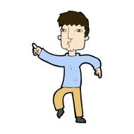 comic cartoon dancing man N4