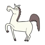 funny comic cartoon horse N3