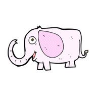 comic cartoon baby elephant N2
