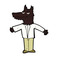 comic cartoon wolf N6