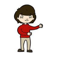 comic cartoon happy person N9