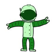 comic cartoon astronaut N28