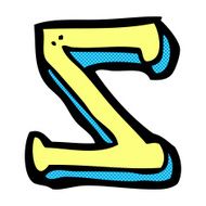 comic cartoon letter Z