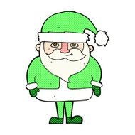 comic cartoon happy santa claus N8