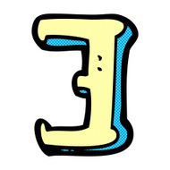 comic cartoon letter E