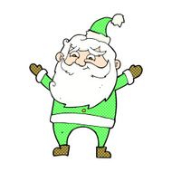 comic cartoon happy santa claus N9