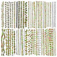 Hand drawn vector line border set and design element N2