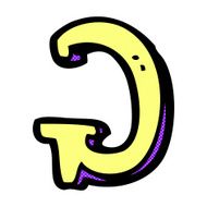 comic cartoon letter G