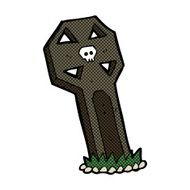 comic cartoon spooky grave N14