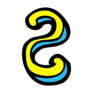 comic cartoon letter S