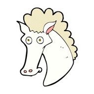 comic cartoon horse head N3