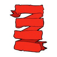 comic cartoon heraldic scroll banner N3