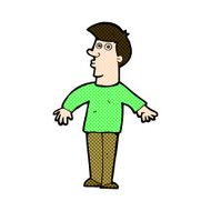 comic cartoon surprised man N31