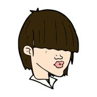 comic cartoon fashion haircut N3