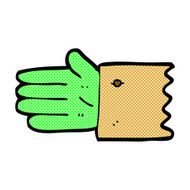 comic cartoon zombie hand symbol