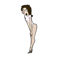 comic cartoon attractive girl N5