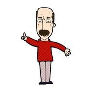 comic cartoon man issuing stern warning N2