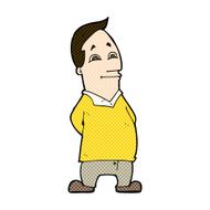 comic cartoon friendly man N6