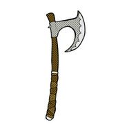 comic cartoon viking axe N3