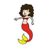 comic cartoon mermaid N16