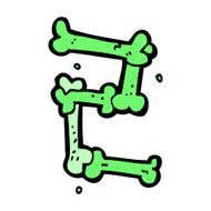comic cartoon halloween bone number N16
