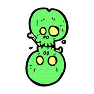 comic cartoon halloween bone number N18