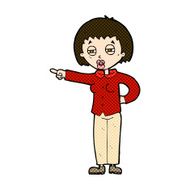 comic cartoon woman telling off