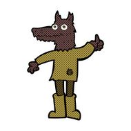 comic cartoon wolf man N13