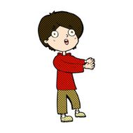 comic cartoon shocked boy N7