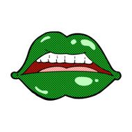 comic cartoon sexy halloween lips symbol N3