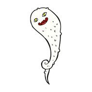comic cartoon spooky ghost N14