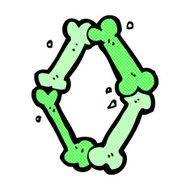 comic cartoon halloween bone number N20