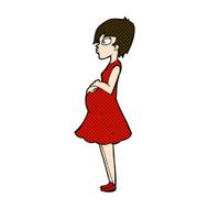 comic cartoon pregnant woman N5
