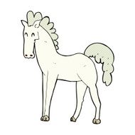 comic cartoon horse N10